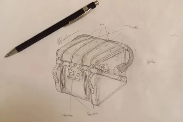desenho de mala baú louis vuitton - metrópoles