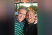 Marcelinho Carioca e Vanderlei Luxemburgo
