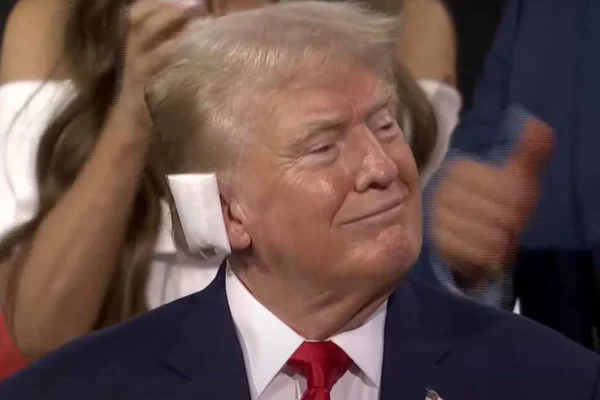 Imagem colorida de Donald Trump