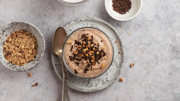 Iogurte de chocolate caseiro cremoso tipo Danette