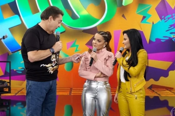 Faustão faz piada com peso de Maiara e Maraisa: “Esquálidas”