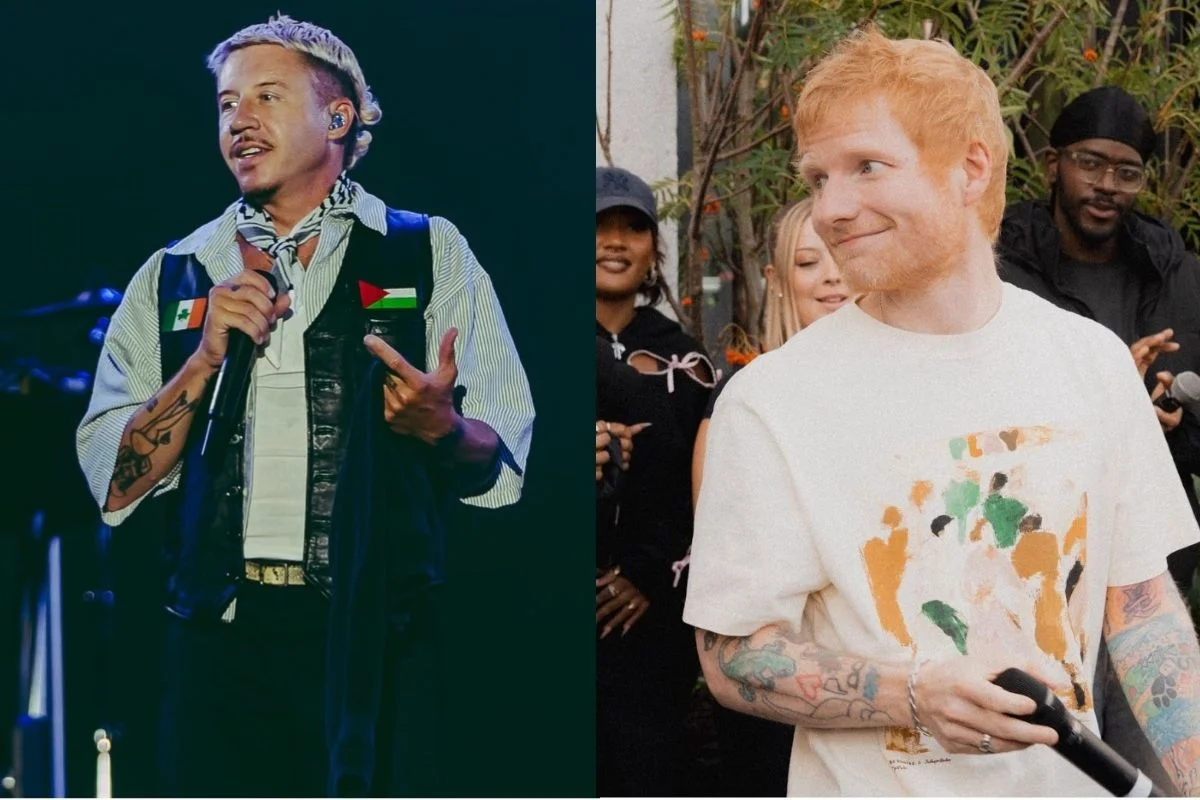Macklemore foi retirado da turnê de Ed Sheeran após manifestações de apoio à Palestina Macklemore foi retirado da turnê de Ed Sheeran após manifestações de apoio à Palestina