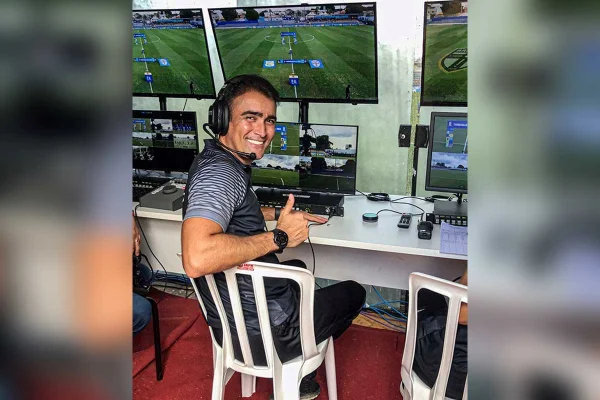 Rodrigo Raposo em atuação na final do Candangão 2023