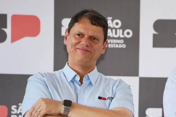 O governador de São Paulo, Tarcísio de Freitas (Republicanos)