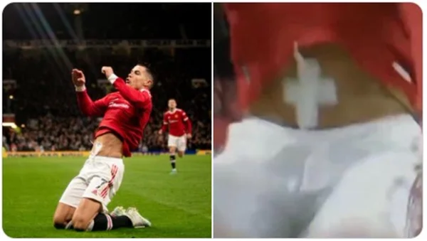 Moda Jade Picon: Cristiano Ronaldo usa esparadrapo no umbigo em jogo