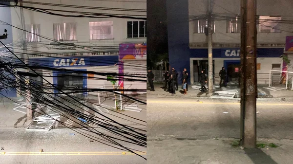 Explosão agência Caixa Rio