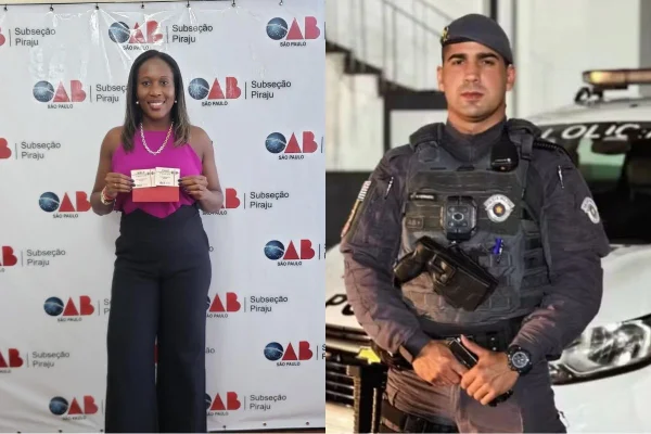 Imagem colorida mostra Camilla Silva, morta a facadas pelo marido, o PM Leonardo Silva.