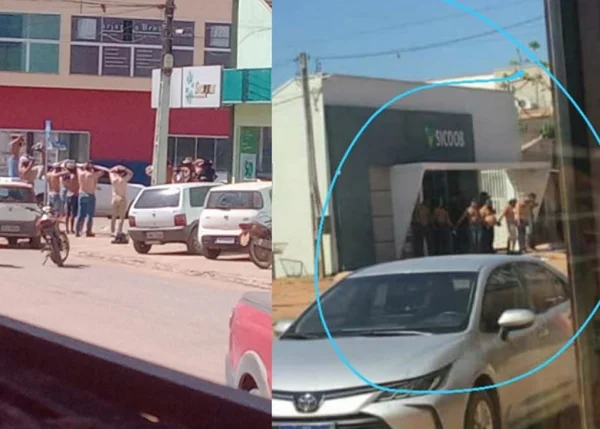 Bandidos usaram reféns como escudo humano durante assalto