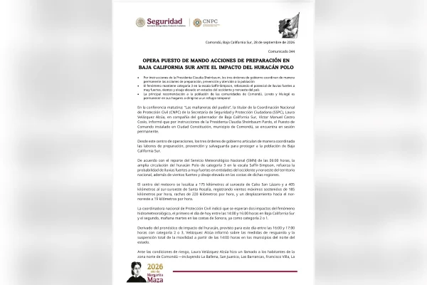 Furacão Polo avança pelo México e atinge escala máxima - destaque galeria Furacão Polo avança pelo México e atinge escala máxima - destaque galeria