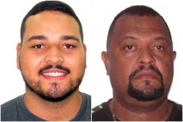 Homem pardo sorrindo para foto. Homem negro sério na foto ao lado - Metrópoles