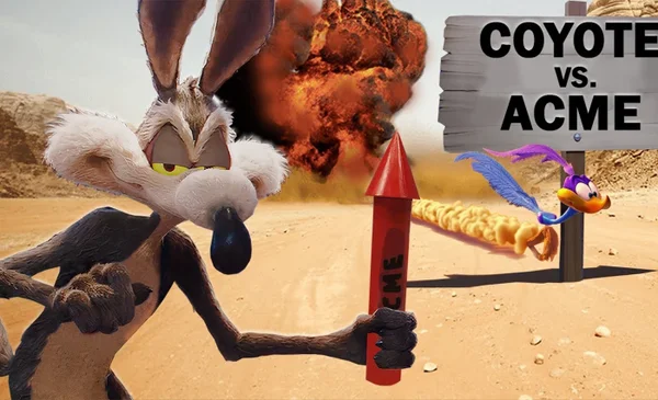 Anúncio Coyote vs. Acme - Metrópoles