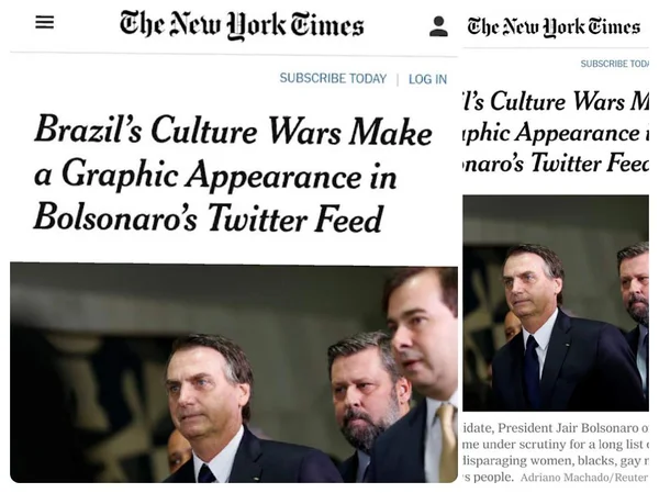 Mídia internacional repercute tuíte de Bolsonaro com vídeo obsceno