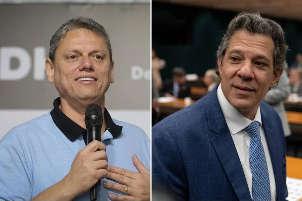 Datafolha: Tarcísio tem 56% e Haddad, 37%; governador ganharia em 1° turno