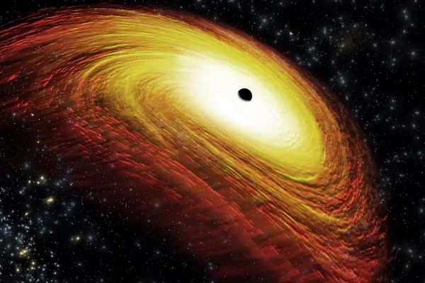 Astrônomos detectam pela primeira vez luz atrás de um buraco negro