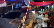 Chão desabou durante festa em Belém Chão desabou durante festa em Belém
