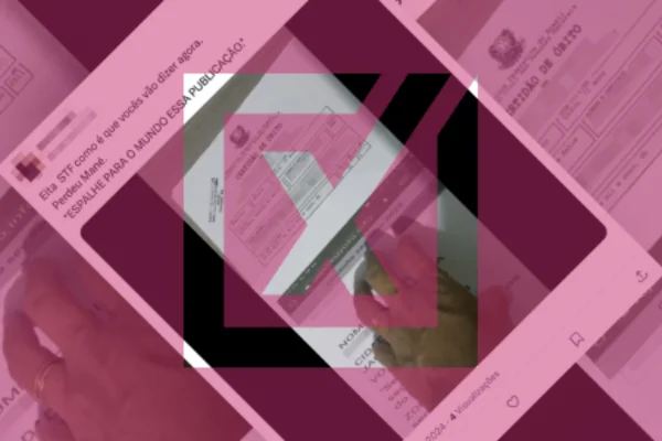 Print de publicação que engana ao afirmar que mortos votaram nas eleições de 2022. - Metrópoles