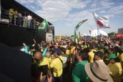 Ato em Brasília pedindo anistia para Jair Bolsonaro