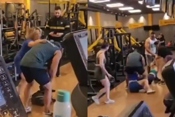 Veja vídeo de barraco em academia por suposta traição