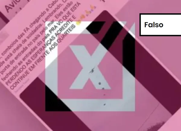 Imagem colorida de postagem falsa