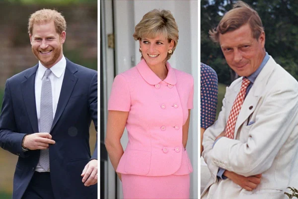 Príncipe Harry, princesa Diana e rei Edward VIII