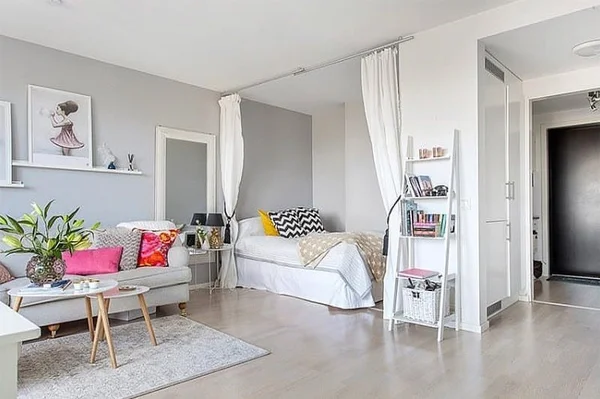 Apartamento pequeno/Quitinete decorada