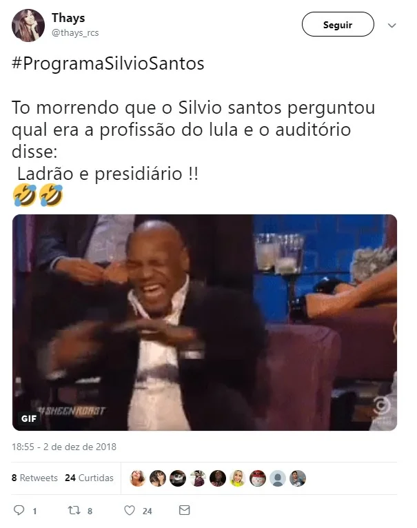 “Ladrão”, diz mulher sobre profissão de Lula a Silvio Santos - imagem 7 “Ladrão”, diz mulher sobre profissão de Lula a Silvio Santos - imagem 7