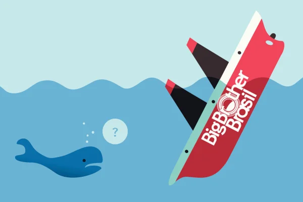 Barco do BBB25 afundando