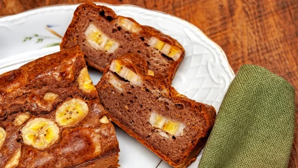 Bolo de banana integral