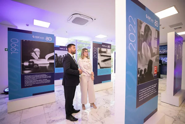 Convidados na Exposição 80 Anos da GEAP no Ministério da Saúde.