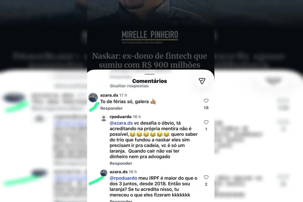 Viagens e carrões: quem é o comprador da Naskar que zomba de clientes - destaque galeria Viagens e carrões: quem é o comprador da Naskar que zomba de clientes - destaque galeria
