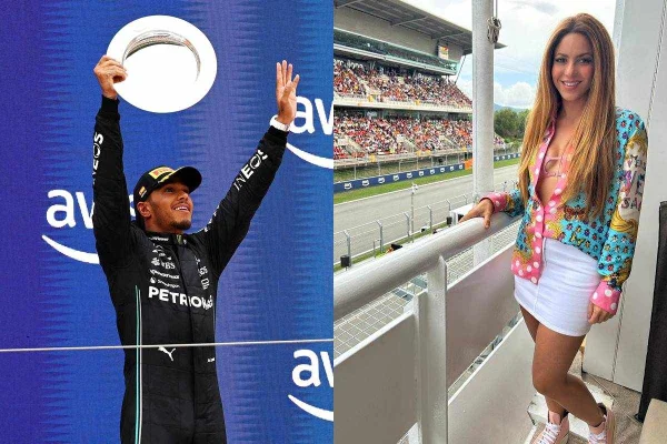 Shakira é clicada com Lewis Hamilton em meio a rumores de affair. Veja
