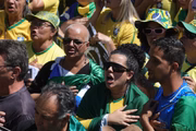 Em Brasília, apoiadores de Jair Bolsonaro marcaram presença em manifestações de direita Em Brasília, apoiadores de Jair Bolsonaro marcaram presença em manifestações de direita