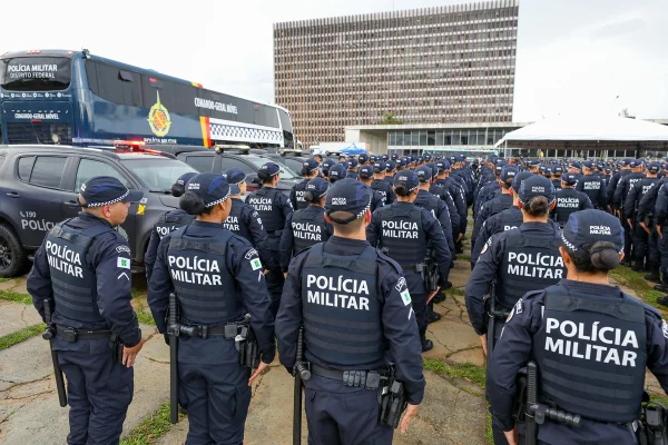 Reforço policial: mais 900 militares atuarão na área central de Brasília