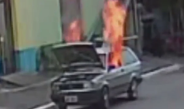 Vídeo. Homem que morreu em explosão mataria esposa, diz testemunha