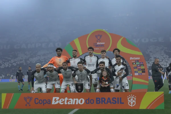 Jogadores do Corinthians na final da Copa do Brasil