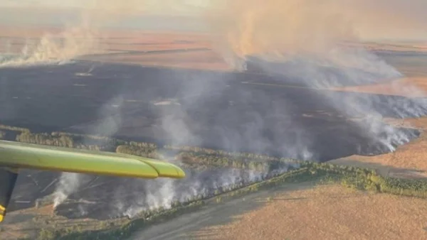 Incêndios dominam região