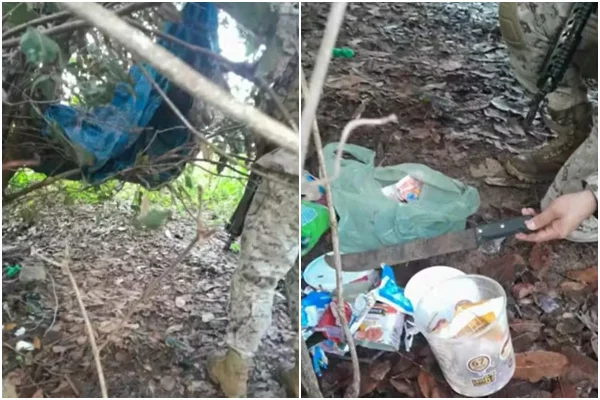 Imagem colocria mostra vestigios de detentos que fugiram da prisão - Metrópoles