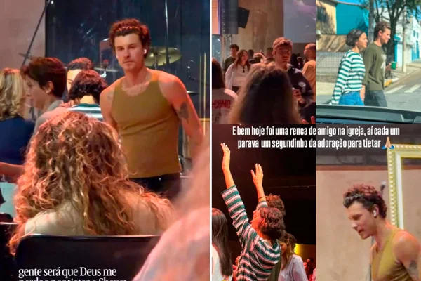 Shawn Mendes foi visto em igreja em São Paulo