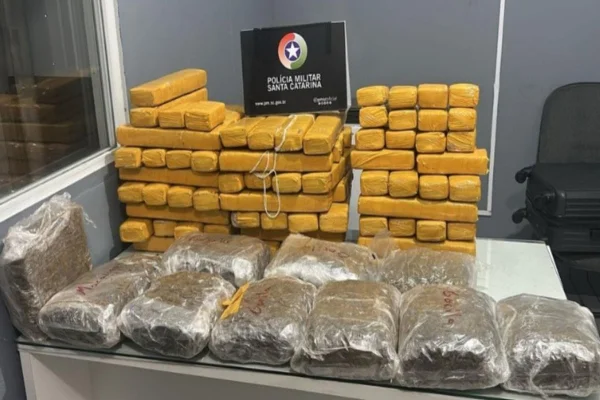 imagem colorida de drogas apreendidas - Metrópoles
