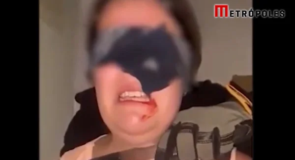foto colorida de mulher em falso sequestro