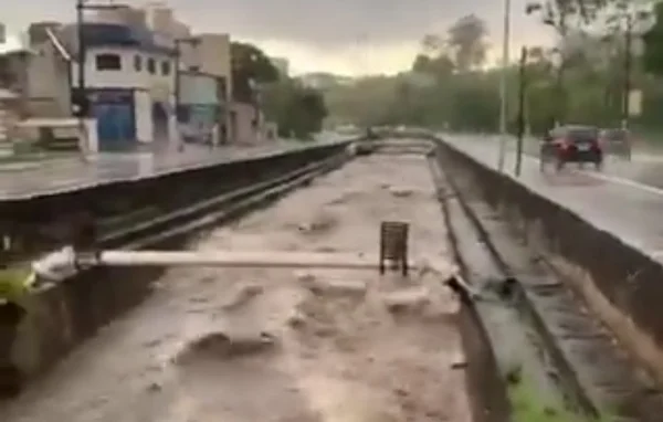 Correnteza em córrego