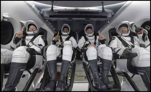 Astronautas da Nasa voltam à Terra