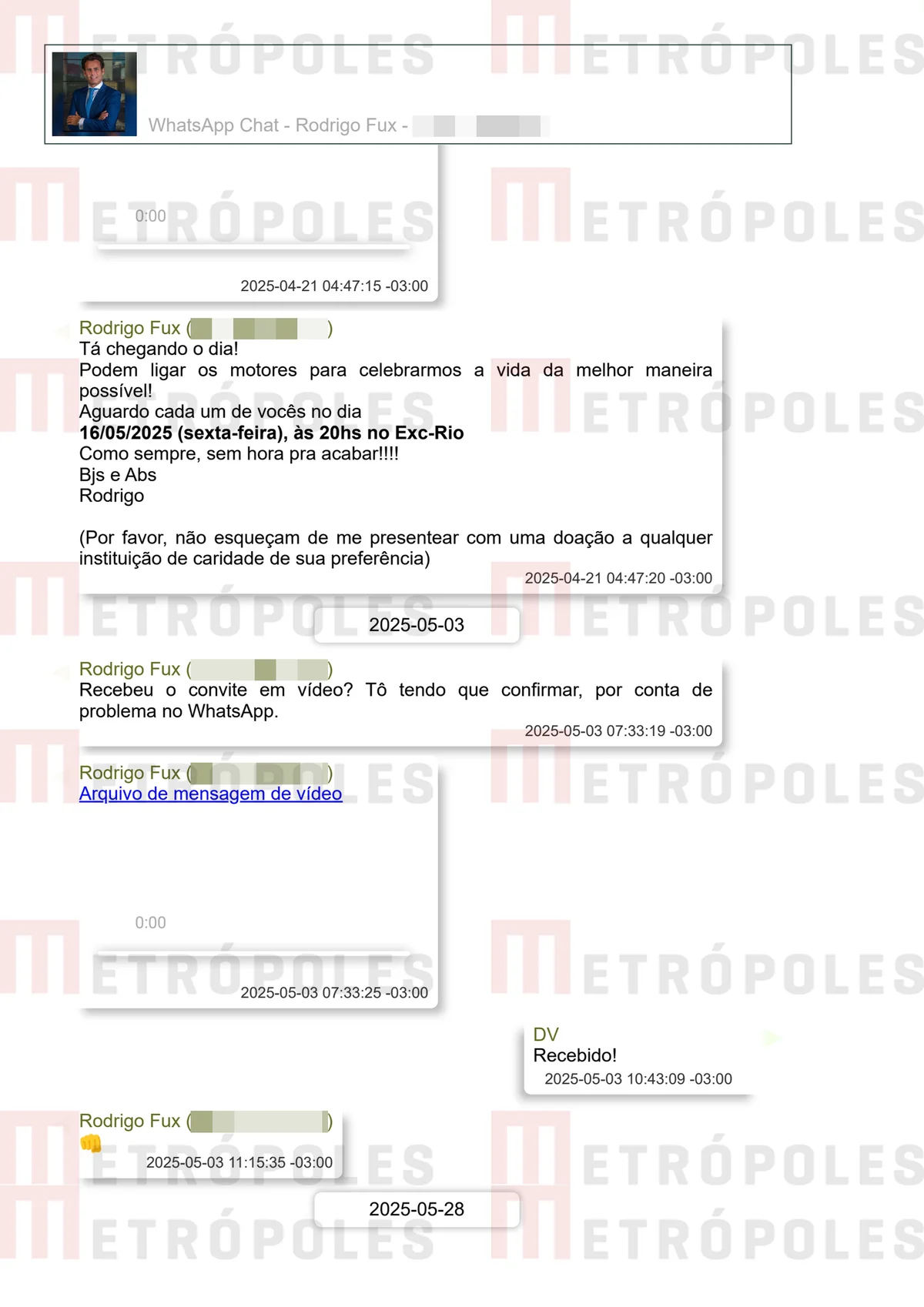 Filho de Fux ofereceu tapete vermelho a Vorcaro; veja prints das conversas - imagem 24 Filho de Fux ofereceu tapete vermelho a Vorcaro; veja prints das conversas - imagem 24