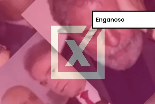 Imagem colorida de post enganoso sobre desvio no bndes