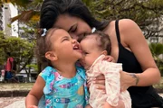 Bruna Biancardi, Mel e Mavie posam juntas para as redes sociais