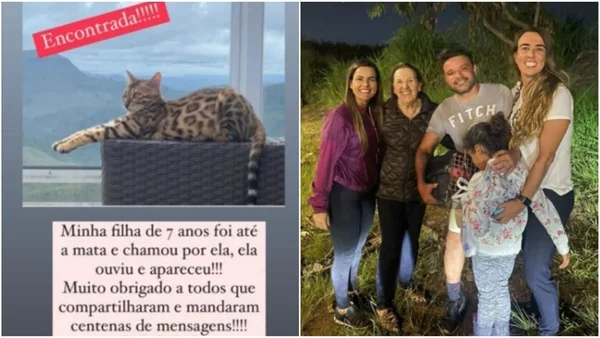 Gata confundida com onça é encontrada após ouvir voz de filha do tutor