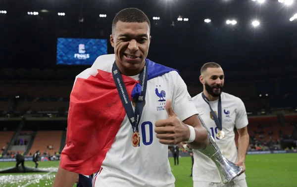 Mbappé com a Seleção Francesa