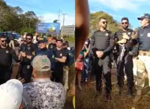 Vídeo: “Bloqueia por 2h, libera por uma”, sugere policial a manifestantes