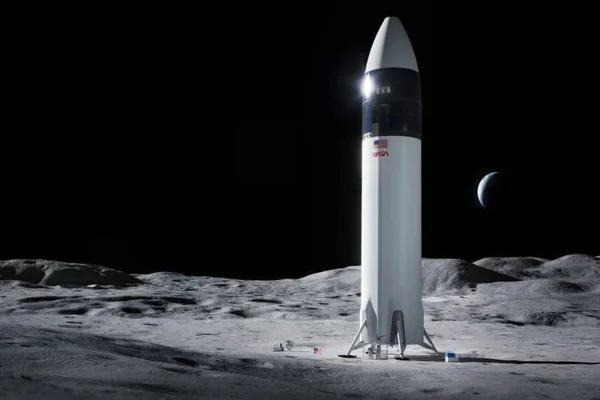 Imagem colorida de Artemis concorrente usina nuclear na Lua planejada por China e Russia - Metrópoles