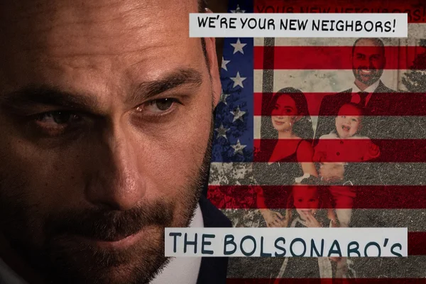 Eduardo Bolsonaro com a família